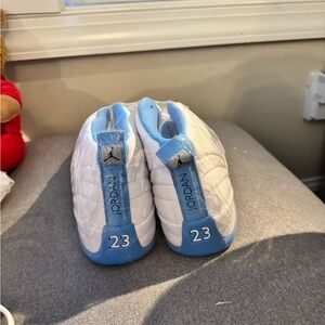 Jordan White and Blue Sneakers